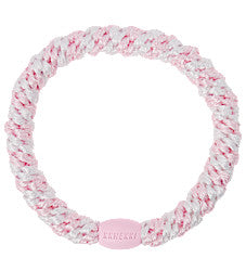 KKNEKKI Hair Tie [Light Pink/White Stripe]