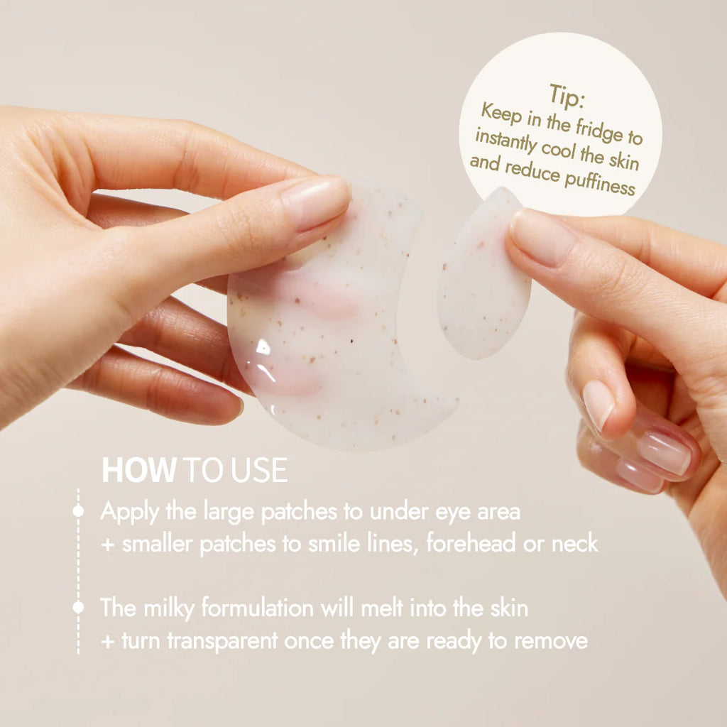 Thank You Farmer Rice Pure Jelly Hydrogel Brightening Eye Patches [60 patches]