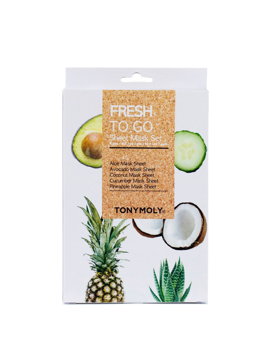 Tonymoly Fresh To Go Mask Set [5x22g]