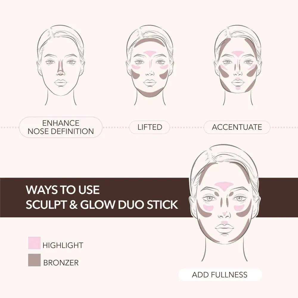Moira Sculpt & Glow Duo Stick [Cool for Summer] 11.2g