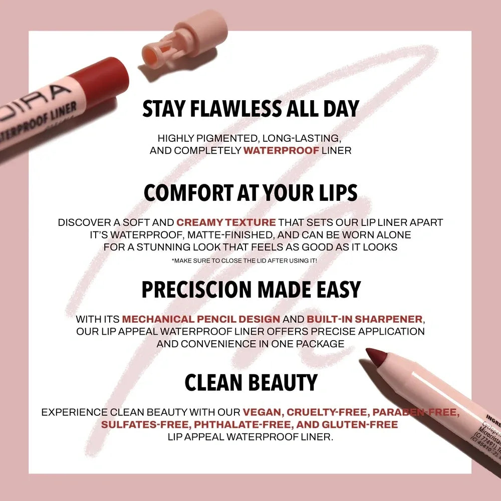 Moira Lip Appeal Waterproof Liner [FTW] 0.6g
