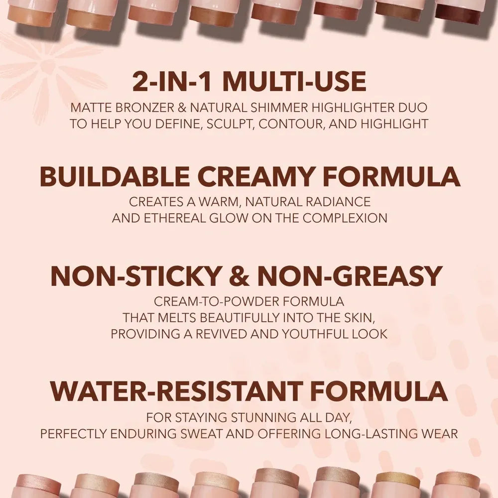 Moira Sculpt & Glow Duo Stick [Glowing Up!] 11.2g
