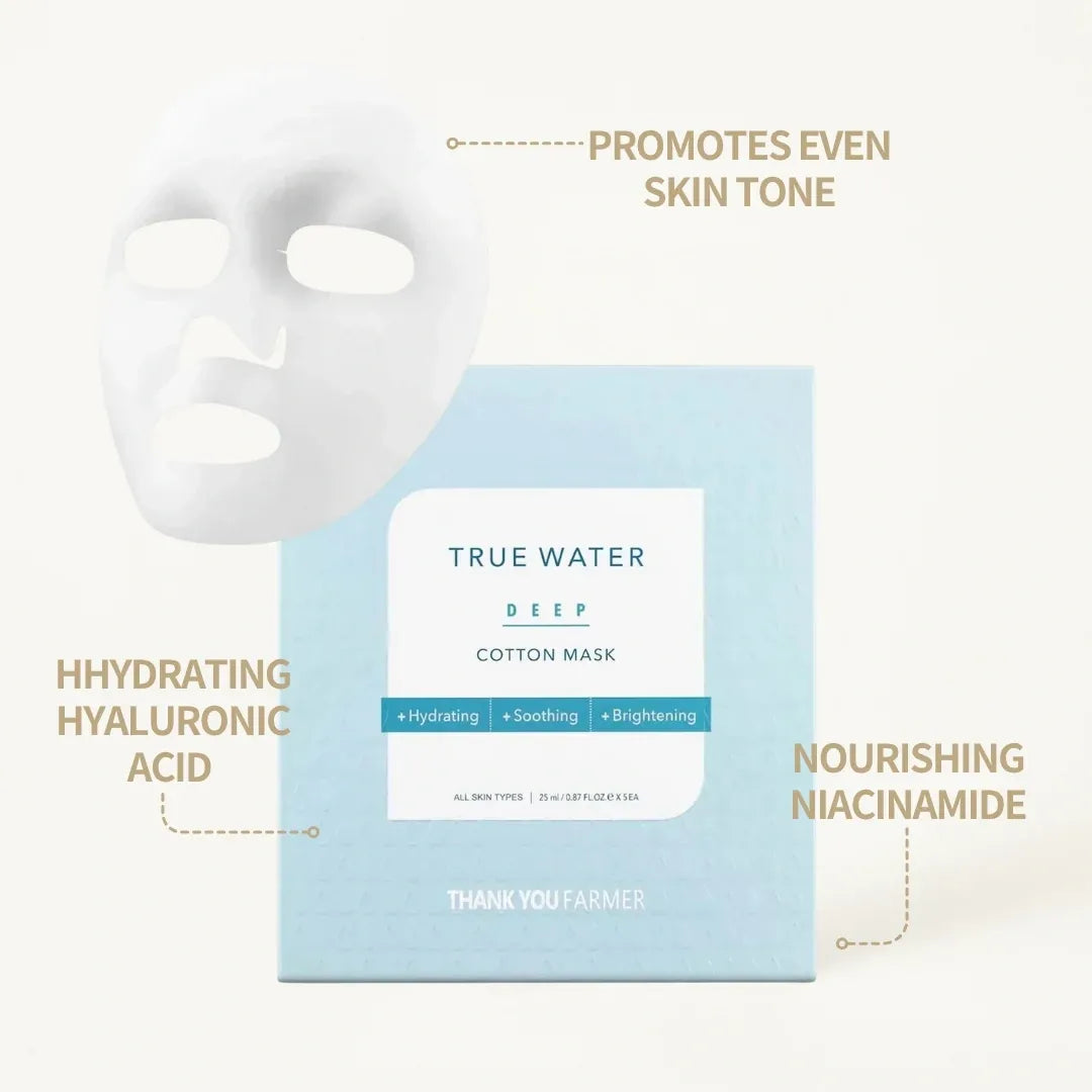 Thank You Farmer True Water Deep Cotton Mask 25g