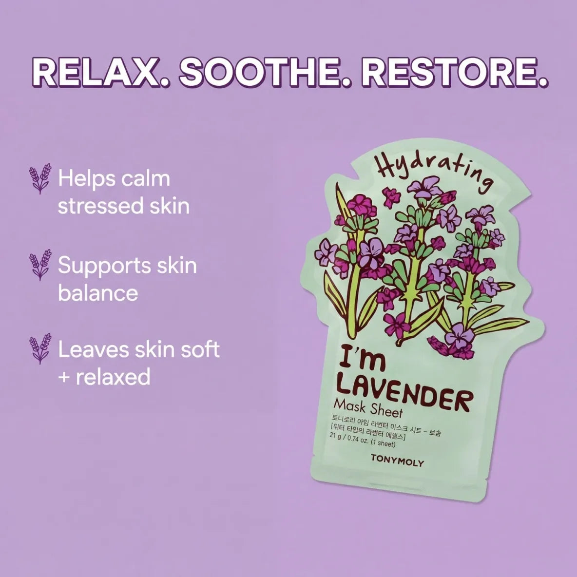 TONYMOLY I'm Mask Sheet [Lavender] 21g