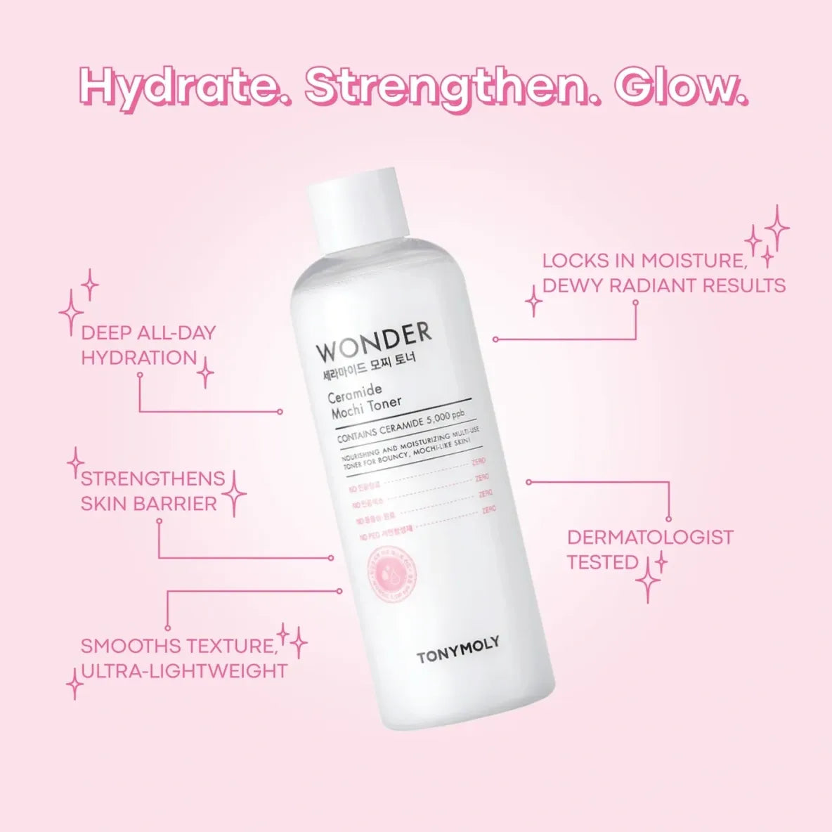 TONYMOLY Wonder Ceramide Mochi Toner 500ml