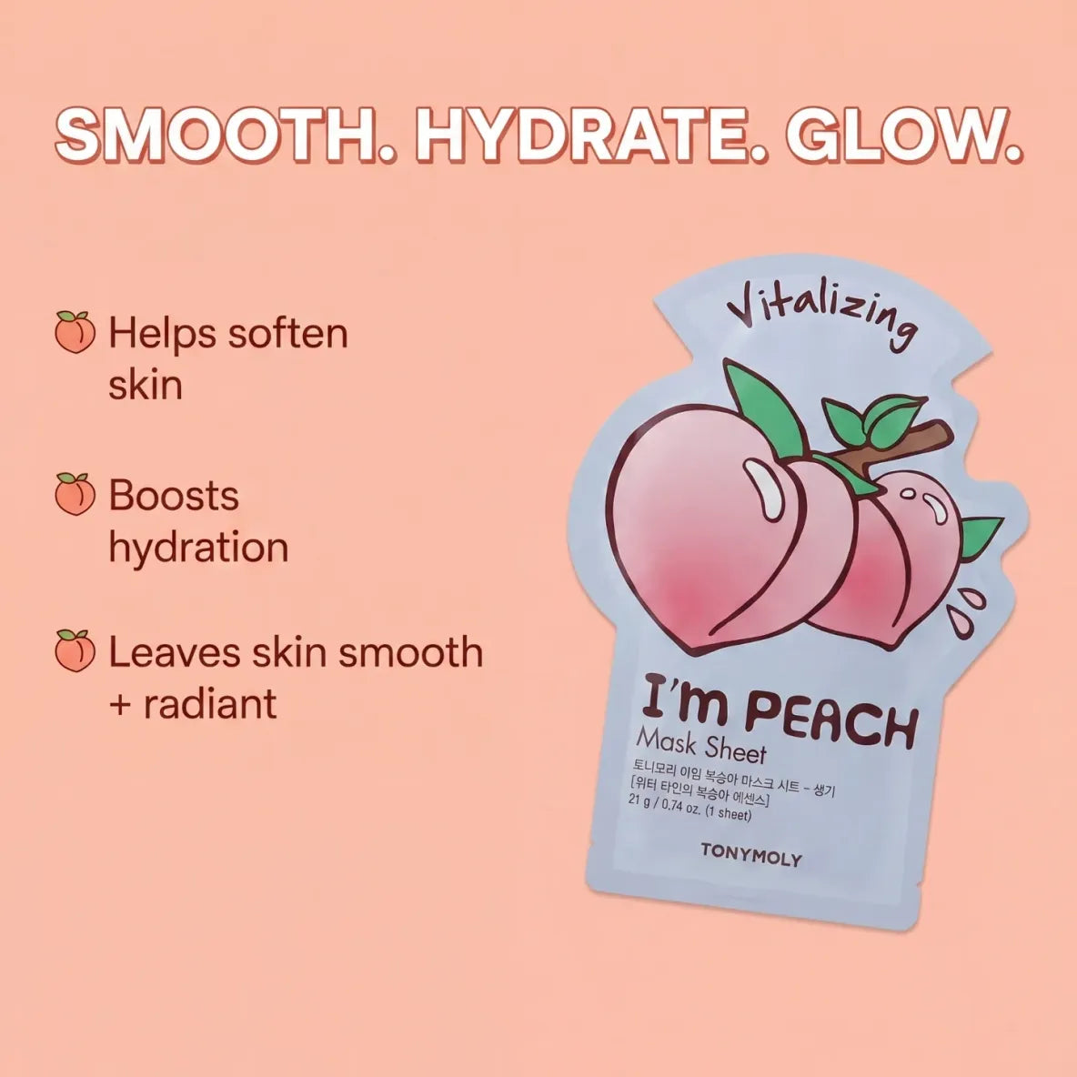 TONYMOLY I'm Mask Sheet [Peach] 21g
