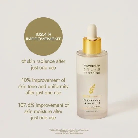 Thank You Farmer Rice Pure Cream In Ampoule 50ml
