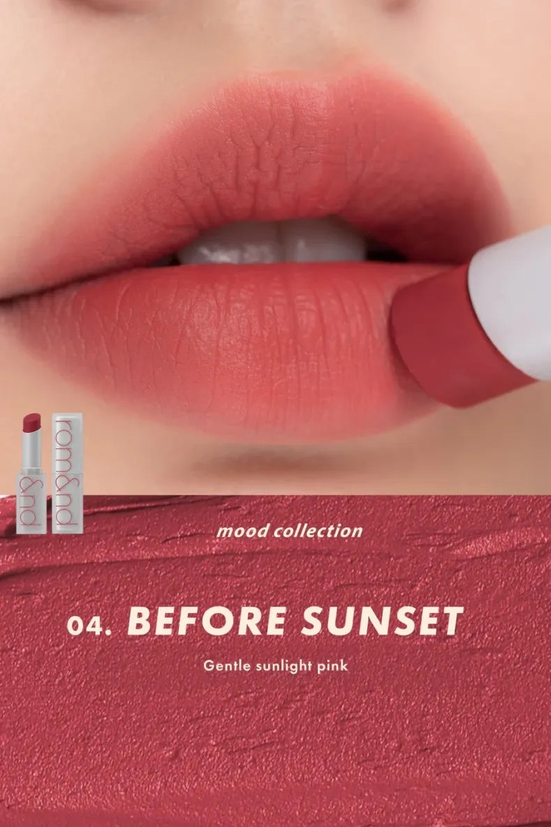 Rom&nd Zero Matte Lipstick Before Sunset